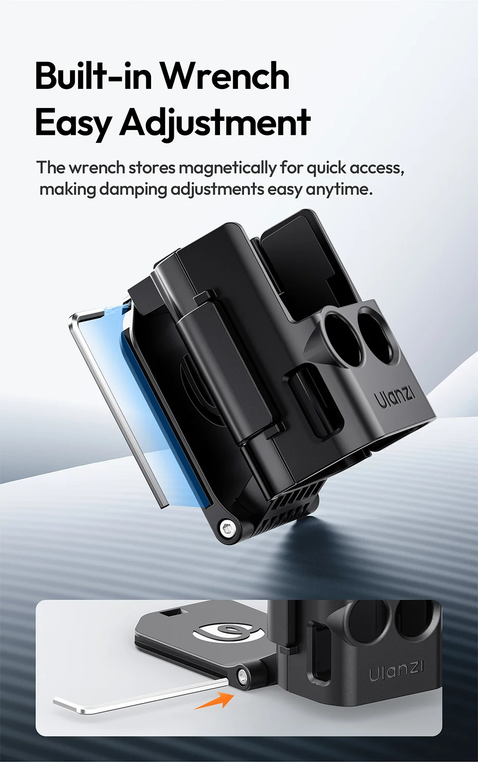 Ulanzi PK15 Pocket 3 Magnetic Mount Expansion Holder Mount for OSMO Pocket 3 Co