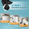 Rain Shower Heads with Handheld Spray Combo, 10 Inch High Pressure Rainfall Shower Head with 11" Extension Arm 5