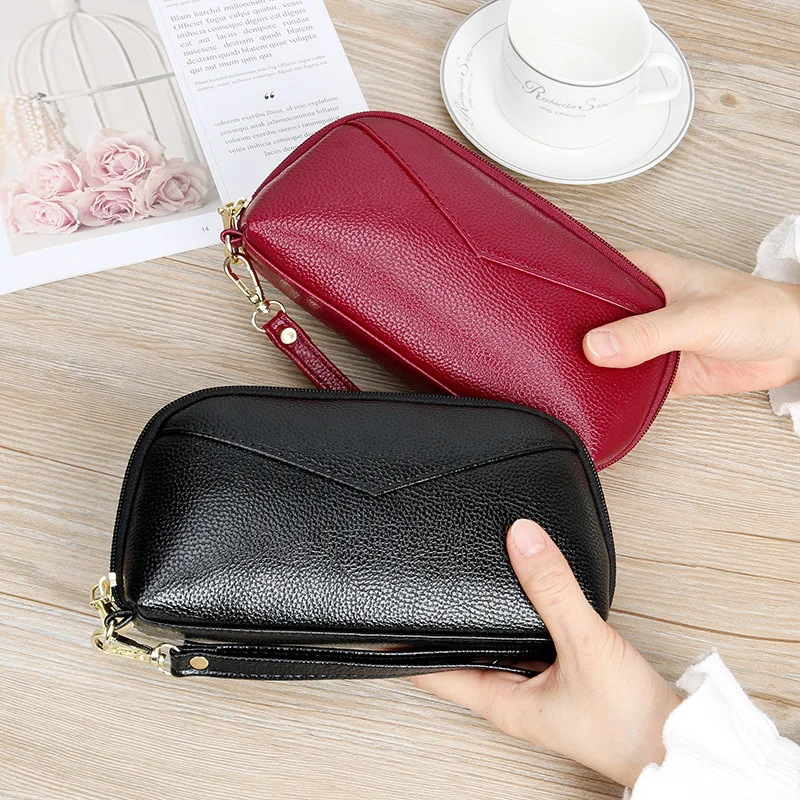 2023 Casual Pu Leather Women Wallets Zipper Lady Money Bags Coin Purse Woman long Wallet Money Card ID Holder Bags Purses Pocket