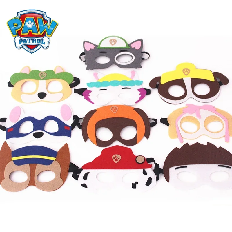 Paw Patrol Party New Masks Kids Party Cos Eye Mask Bomboniere Maschera Boy Girls Birthday Supplies Bambola Giocattolo Per Bambini Dress Up