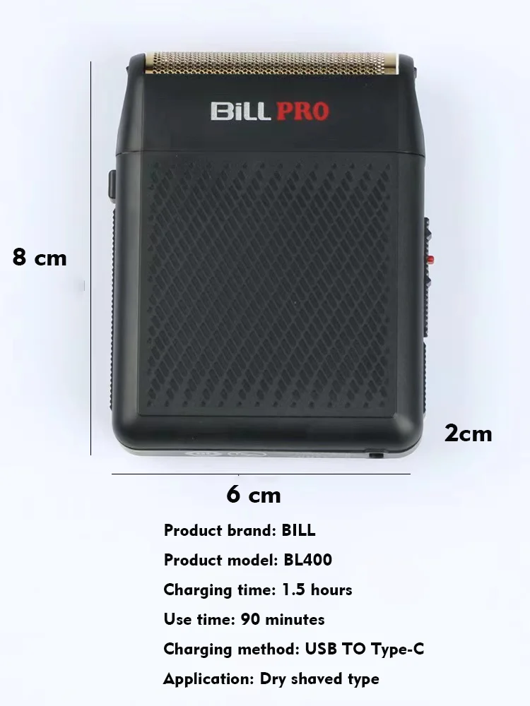 BILL PRO 400 Shaver Whitening Retoucher Professional Beauty Light Head Tool Vintage Oil Head Styling Barber Shaving Machine electric shaver