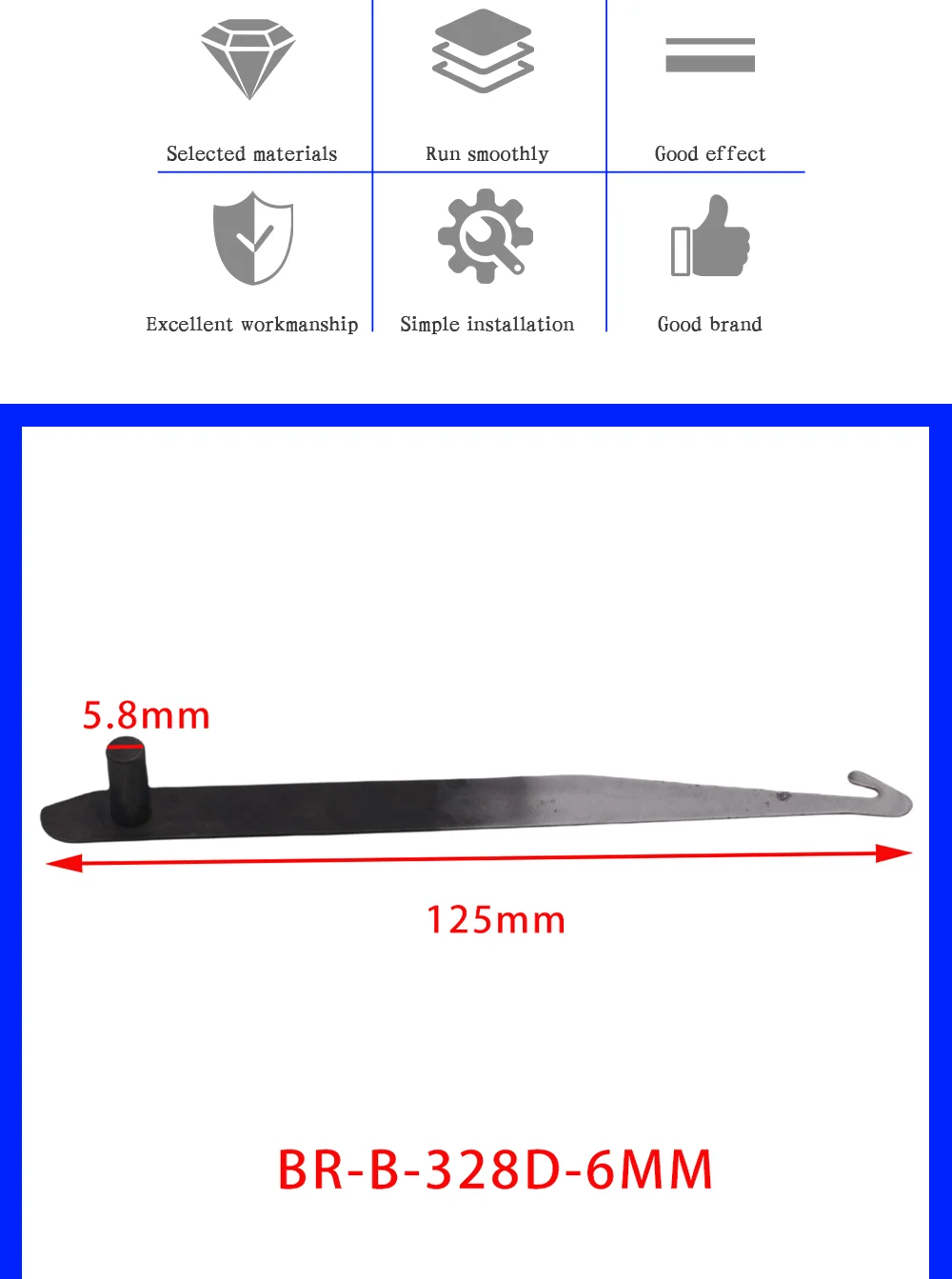 Hook Knife For TAJIMA FEIYA And Chinese Computer Embroidery Machine Spare Parts Length 135mm  Width 46mm 52mm