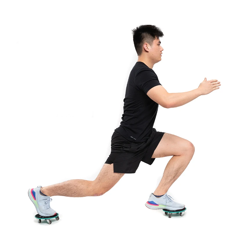 4 Wheel Gliding Disc Abdominal Muscle Trainer Device Fitness Skateboard Exercise At Home Sport Gym Equipment
