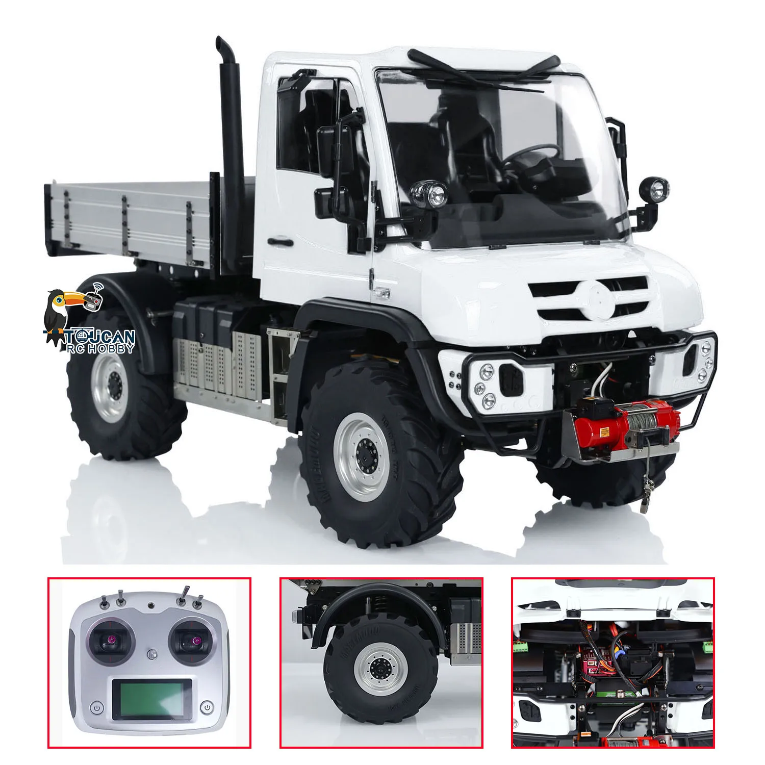 Toys 4X4 1/10 U423 RC Off-road Vehicles with Winch Remote Control Rock Crawler Cars Light Sound Painted Finished Trucks Vehicle 4