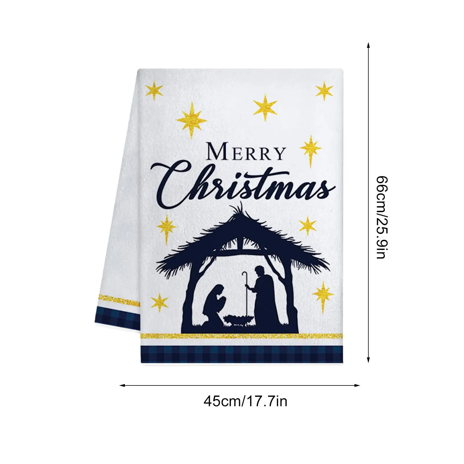 Christmas Kitchen Towels Nativity Soft Decor Dry Hand Conveniently Towel For Home Family Festival Daily Decoration Holiday Women