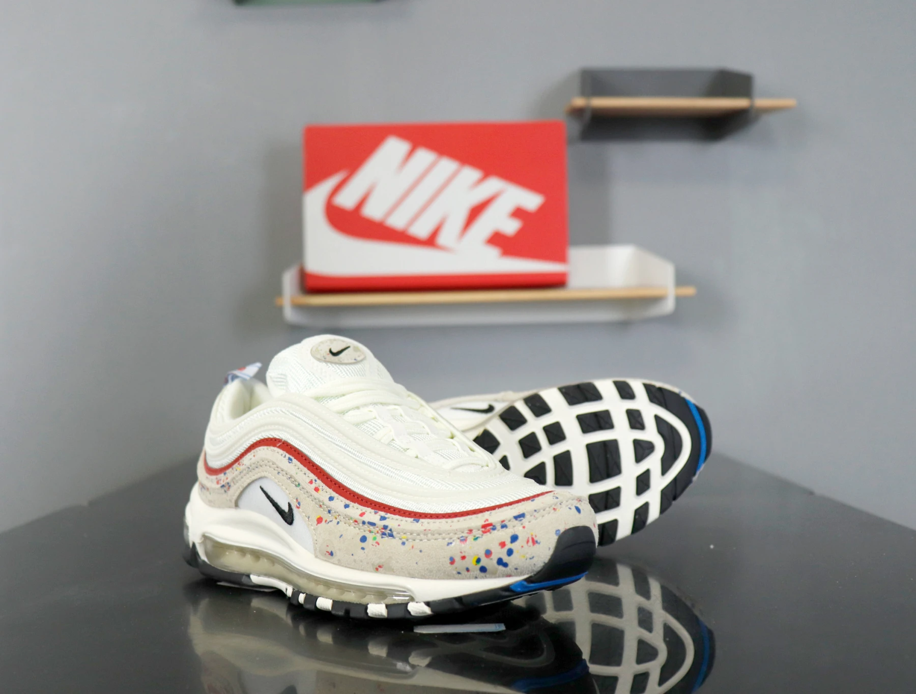 Nike zapatillas para correr Air Max 97 Premium 2021, transpirables, color lunares, para y mujer, novedad de 312834102|Zapatillas de correr| - AliExpress