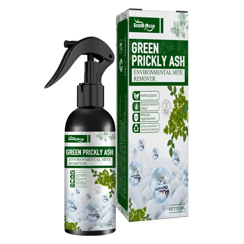 بخاخ قاتل العث، تنظيف داخلي 100 مل حماية سريعة ممتدة لحشرات السرير ورذاذ عث الغبار للمراتب والأثاث ومنظف الحيوانات الأليفة