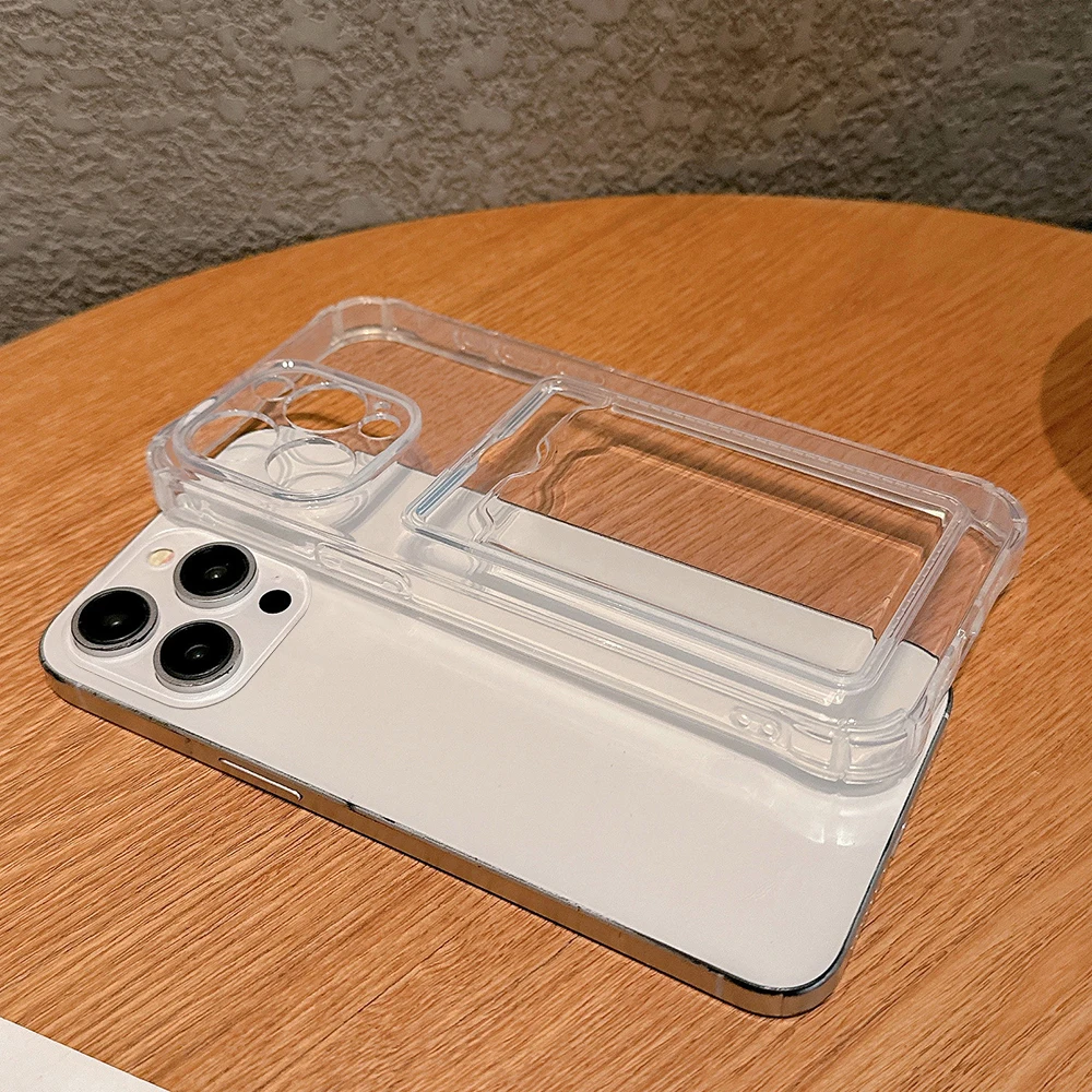 Adorable Cartoon Character Airbag Phone Case with Card Holder