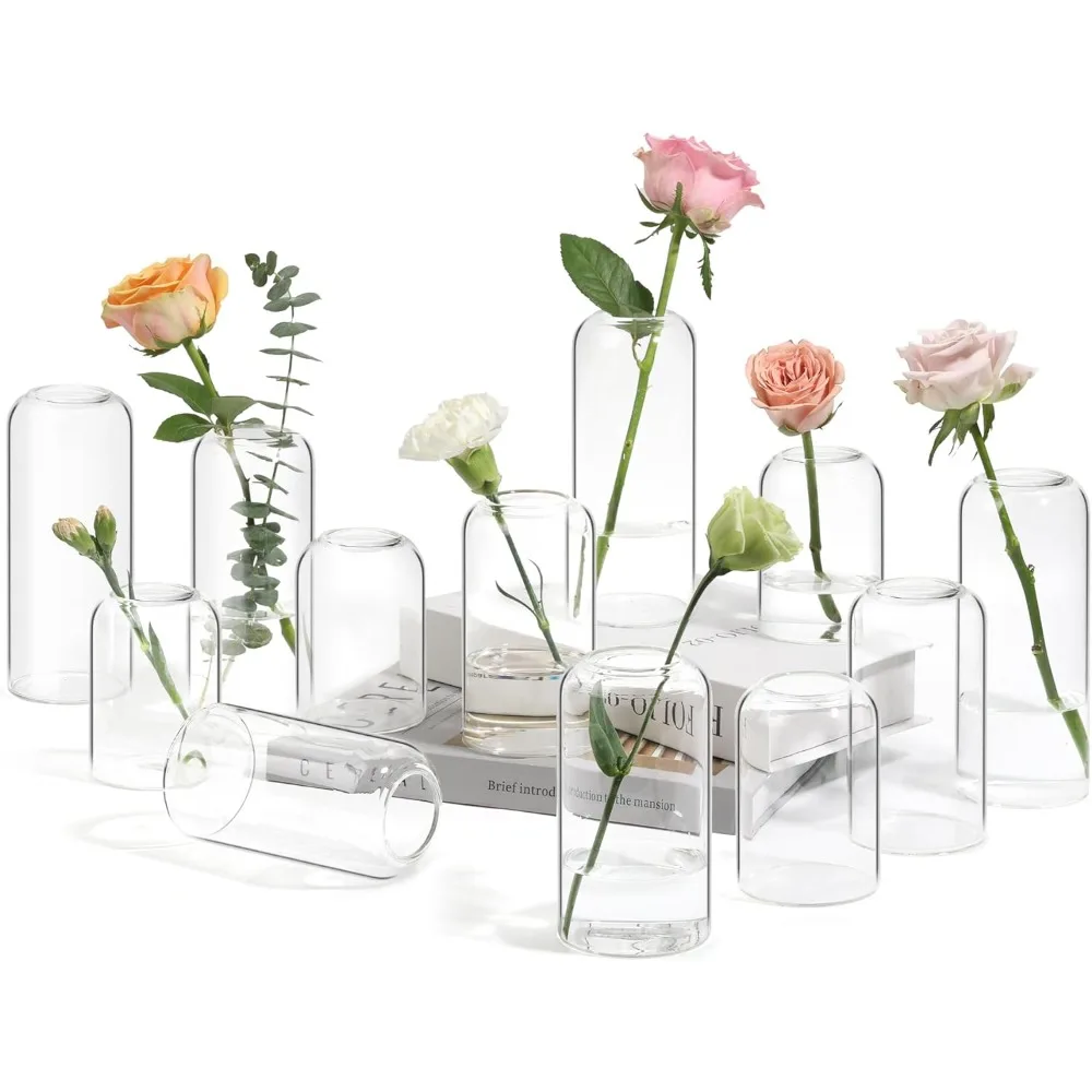 Small bud vases, set of 12 1