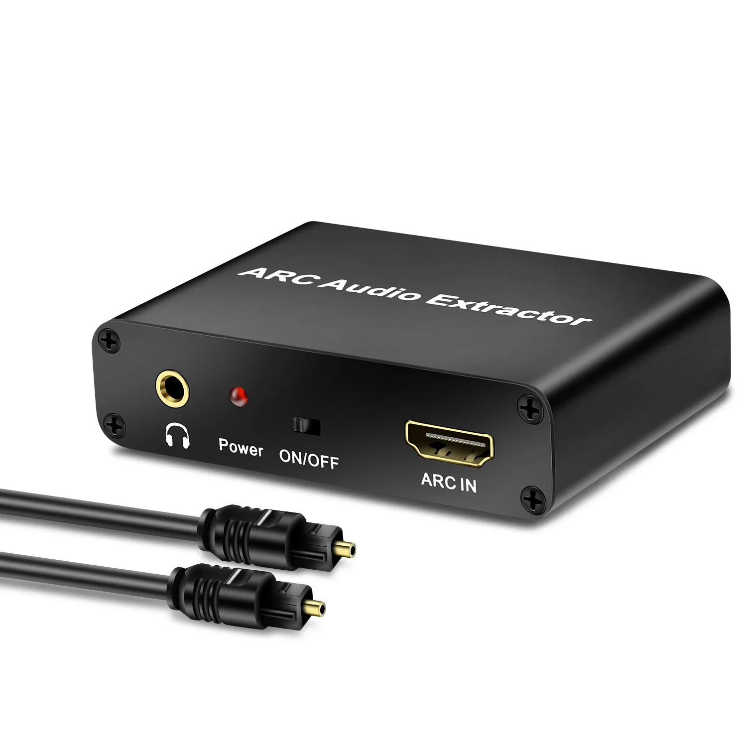 

HDMI-compatible ARC Extractor&DAC Converter with Digital Optical Toslink Coaxial to Analog 3.5mm L/R Stereo ARC Audio Extractor