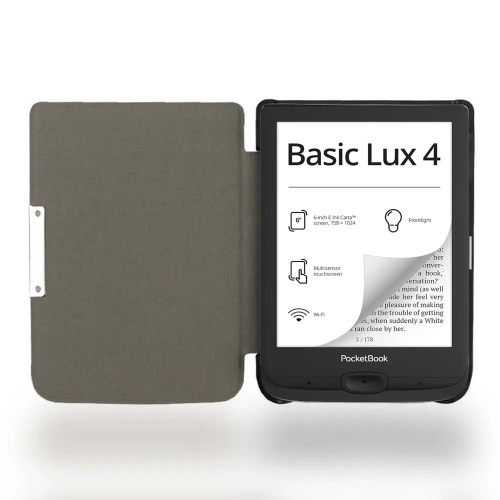 Deluxe Pocketbook Ereader Accessories Kit: Protective Cover, Screen Film & Stylus Pen