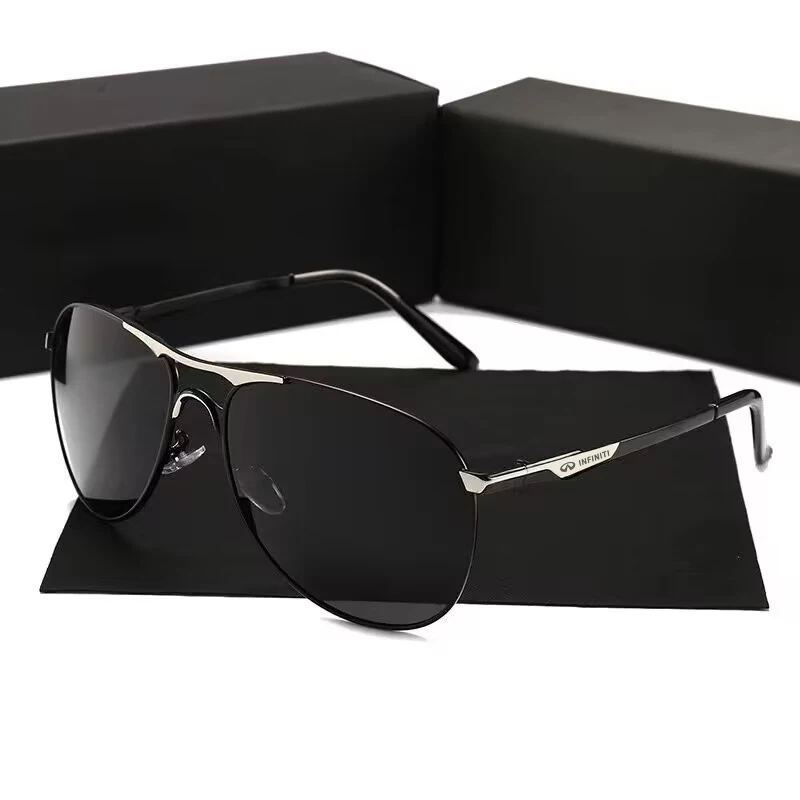 Classic Men's Polarized Sunglasses Metal Driving Male Light Sun Glasses for Infiniti FX35 Q50 Q30 ESQ QX50 QX60 QX70 JX35 G35