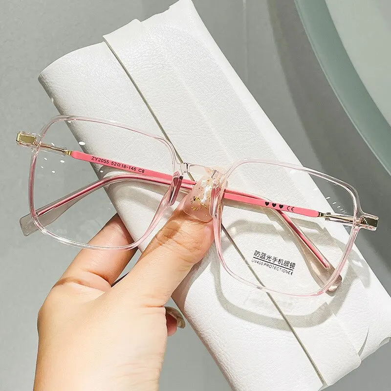 Quadratische blaue Licht blockierende Brille Mann und Frau schwarz übergroße optische Brille Vision Brille großen Rahmen Computer Brillen – Detail 2