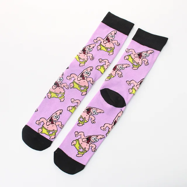 SpongeBob Squidward Tentacles Patrick Star Crab boss Plankton  cartoon Adult tube socks Cosplay Children Christmas Gifts sock 27