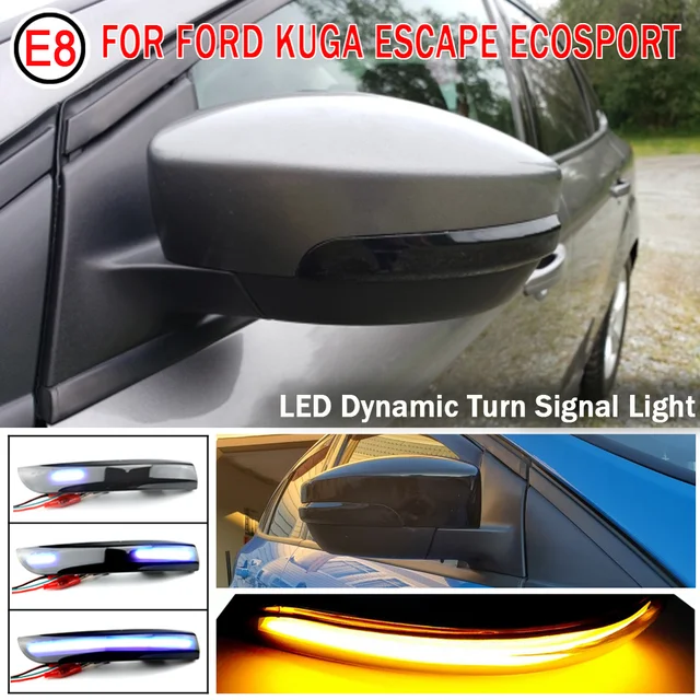 Fit for Ford kuga III MK3 CX482 2019 2020 2021 2022 Dynamic LED Blinker  Side Mirror Turn Light Signal Lamp Repeater