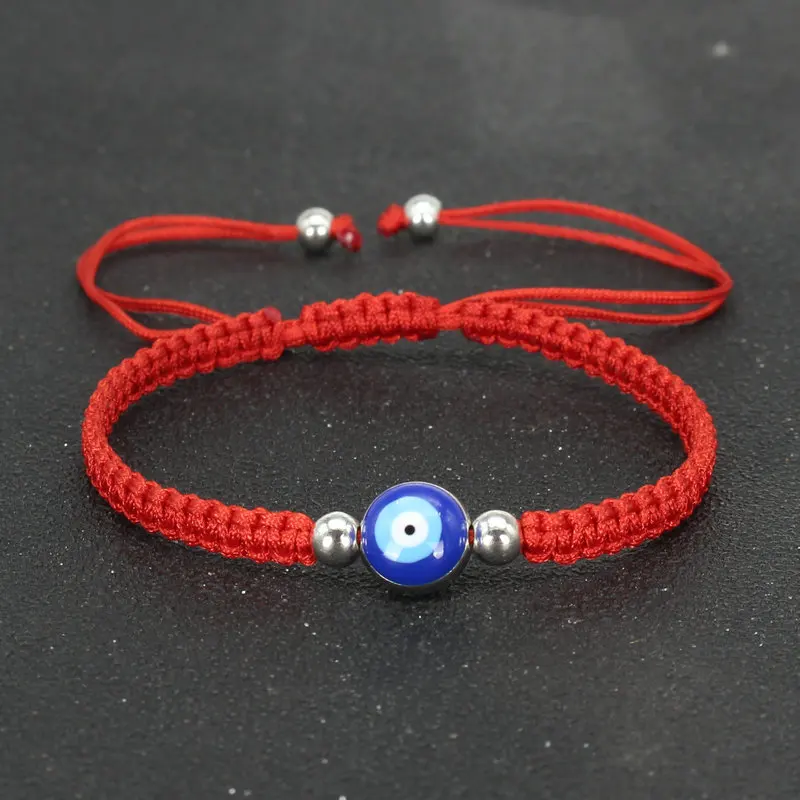 2022 New Style Evil Eye Braided Bracelet Lucky Red Black Blue