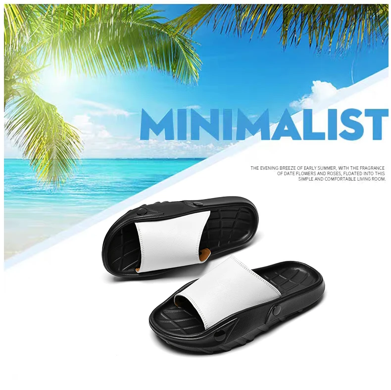 Herren-Plateau-Sandalen aus echtem Leder, dicke Sohle, höhenvergrößernde Hausschuhe, bequem, atmungsaktiv, lässig, Sommer-Slide-Schuhe – Detail 7