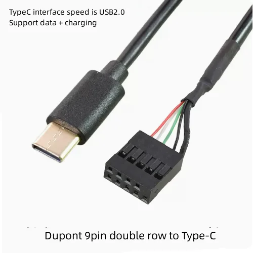 Motherboard 5P/9P to MicroUSB Android port to DuPont 2.54USB pin Type-C MINIUSB data cable 30cm