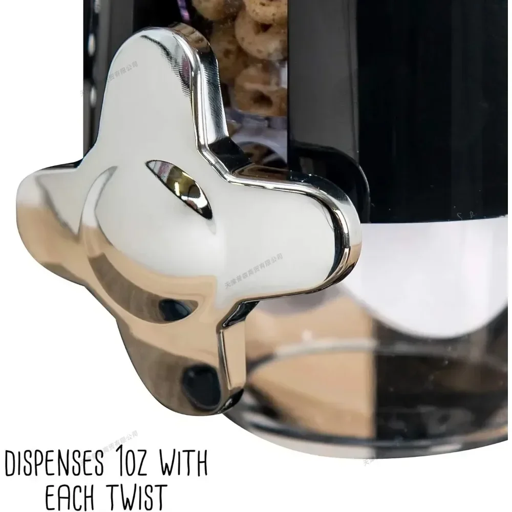 Single/Double Cup Large Capacity Food Storage Container Airtight Dispenser Jar Kitchen Storage Container for Oatmeal and Cereal 3