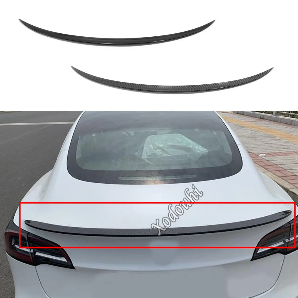 

For Tesla Model 3 Model3 2017 2018 2019 2020 2021 2022 2023 Rear Tail Spoiler Side Triangle Wing Window Bezel Trim Sticker Parts