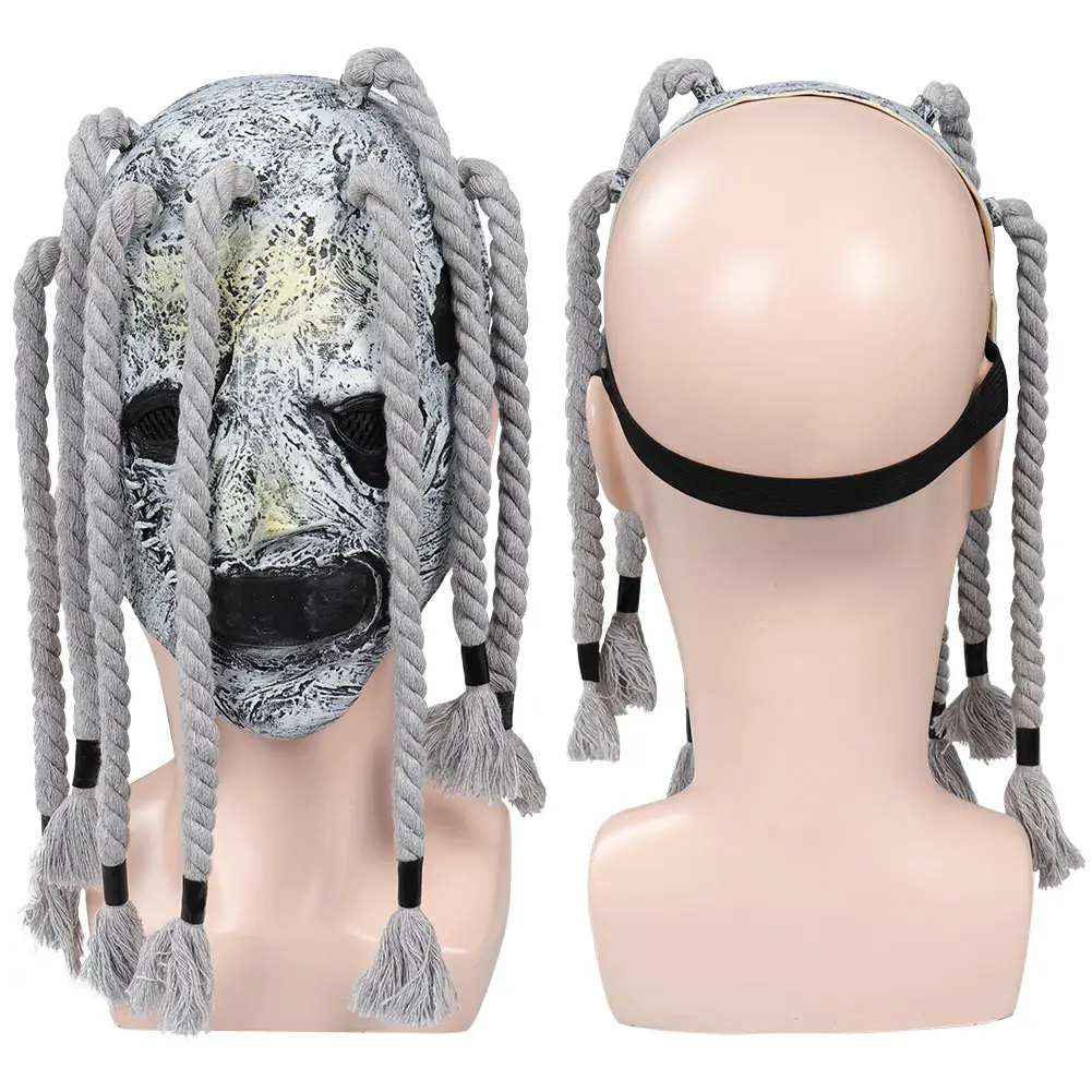 Band Slip Cosplay Knot Mick Mask Costume Accessories Joey Roleplay Fantasia Men Latex Headwear Halloween Masquerade Male Helmet