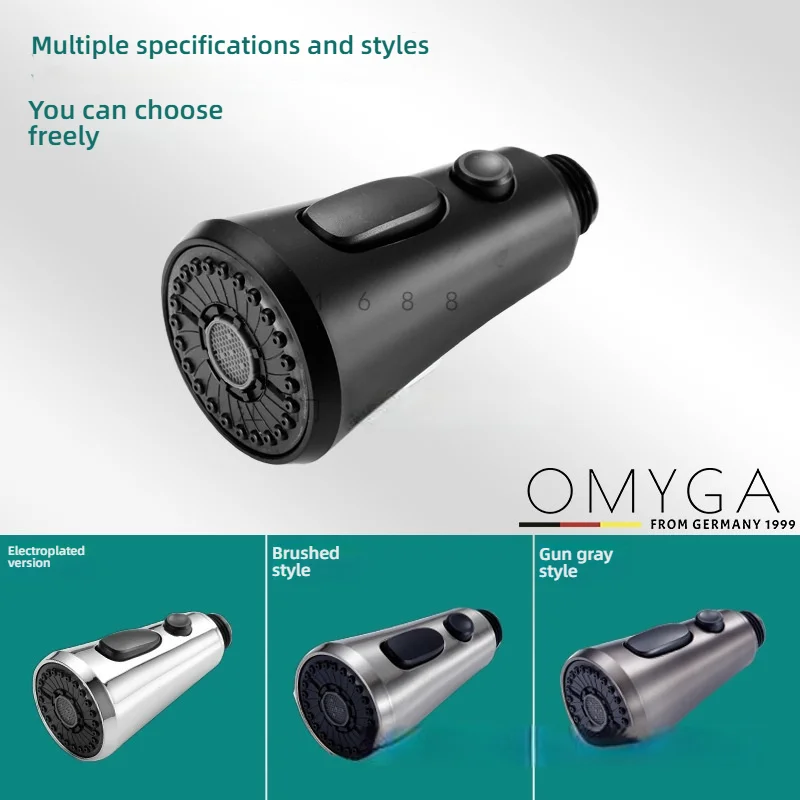 Kitchen sprayer universal pull-out head Multi-function blade spout pull-out faucet Kitchen faucet sprayer