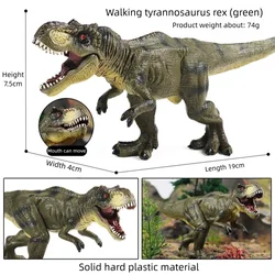 Oenux Realistic T - Rex Dinosaur Figurine (Green T - Rex)
