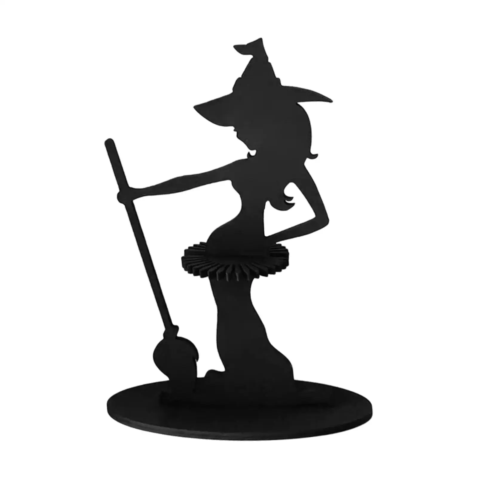 Napkin Rack Stand Wooden Witch Figure Napkin Holder for Kitchen Bar Home