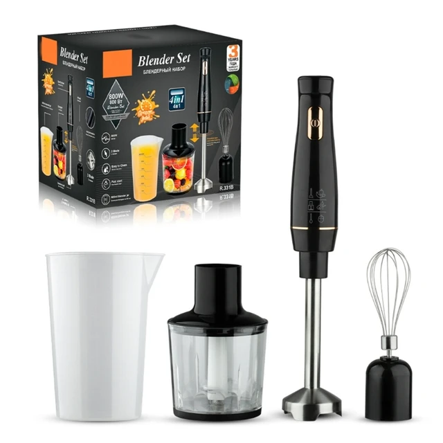 Frullatore a immersione elettrico Bicchiere per zuppe, frullati, puree, alimenti per bambini Dropshipping 3