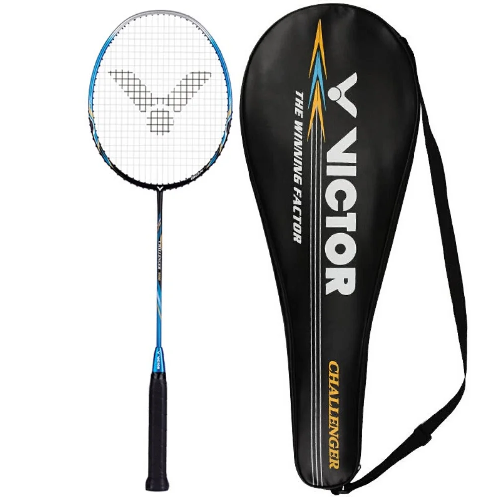 Victor Cha Challenger 9500 S Carbon Fiber Badminton Racquets Offensive 6.8mm Shaft Racket With String