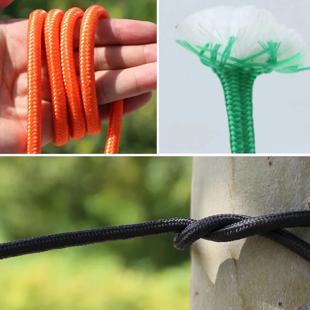 10m Nylon Cord Non-slip Clothesline Drying Hanger Rope Multifunctional Portable Outdoor Travel Household Windproof Clotheslines paracord rope camping rope nylon beading cord nylon rope twine