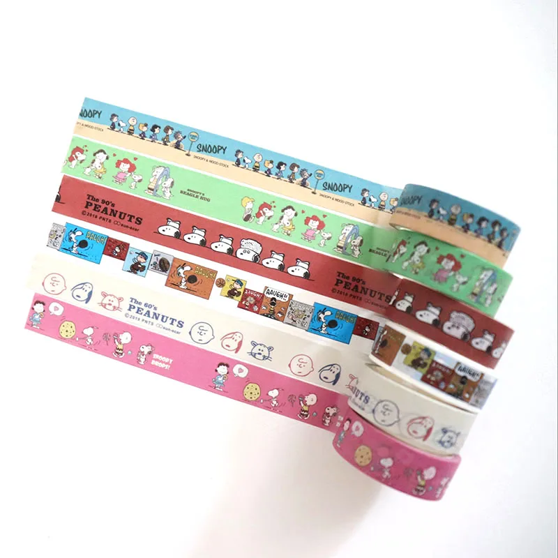 

50 pcs/lot Creative Snoopy Washi Stickers Tape Cute Scrapbooking DIY Diary Decorative Sealing Sticker Album Stick Label