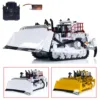 40KG 1/14 RC Metal Hydraulic Bulldozer D11T Remote Control Heavy Machine Radio Controlled Dozer Model Smoke Motor Battery PL18EV 1