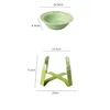 Household Products Ceramic Pet Bowl Iron Frame Neck Protection Ufo Canned Water Bowl High Shallow Mouth Universal Pet Feeding 5