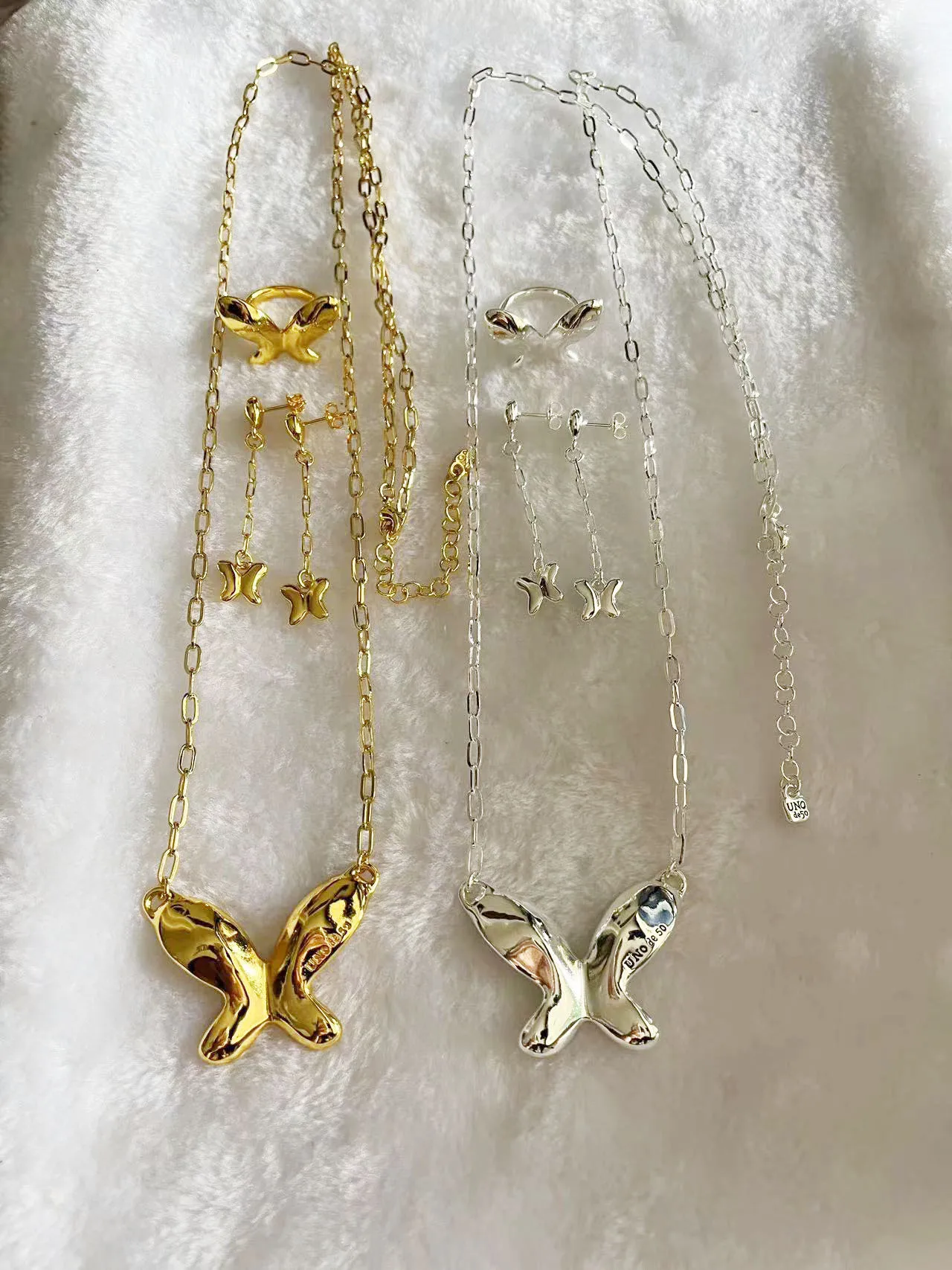 YS New UNODE50 High Quality Silver Fashion Classic Butterfly Ring  Christmas Gift Everyday Match