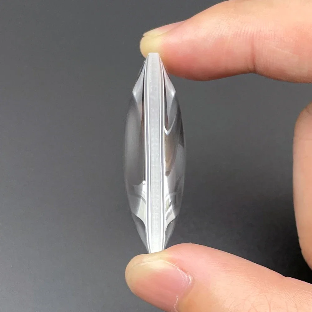 물리 실험 무대 램프용 원형 이중 볼록 돋보기, 광학 유리, 양면 볼록 렌즈, 20mm, 28mm, 30mm, 42mm, 44mm, 45mm, 50 K9