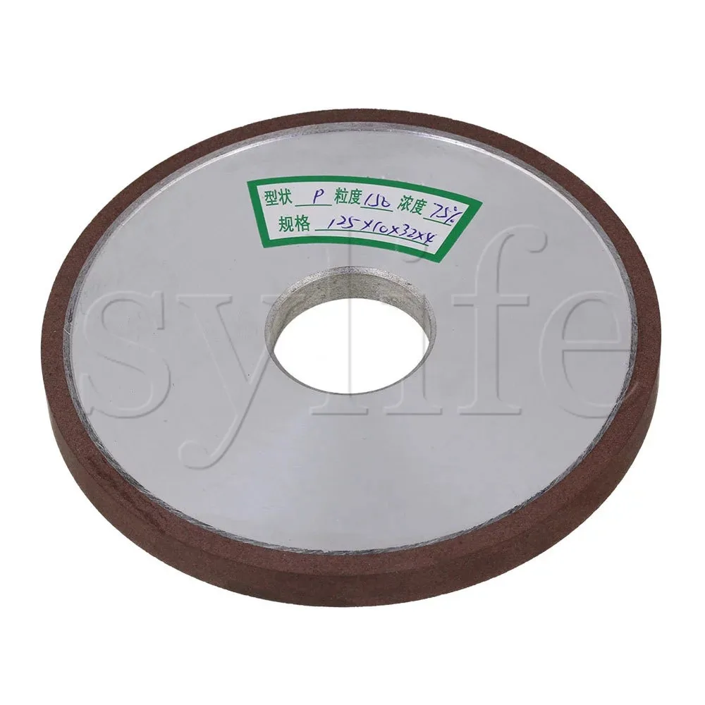 125*10*32mm Dia Aluminum Resin Diamond Flat Disc Grinding Wheel Grit 150 Cutting 80