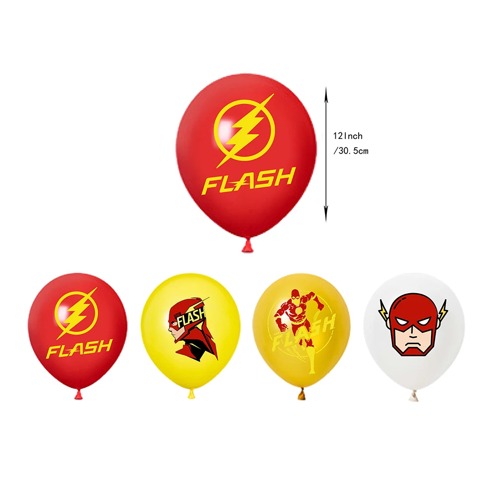슈퍼 히어로 깜박임 생일 파티 장식 풍선 배너 배경 케이크 토퍼 파티 용품 베이비 샤워