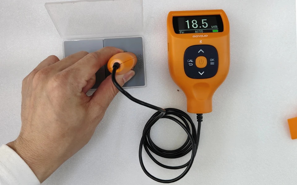 Digital Paint Thickness Gauge Built-in Bluetooth 0.0-9900μm Fe/Al/Zi Putty Car P