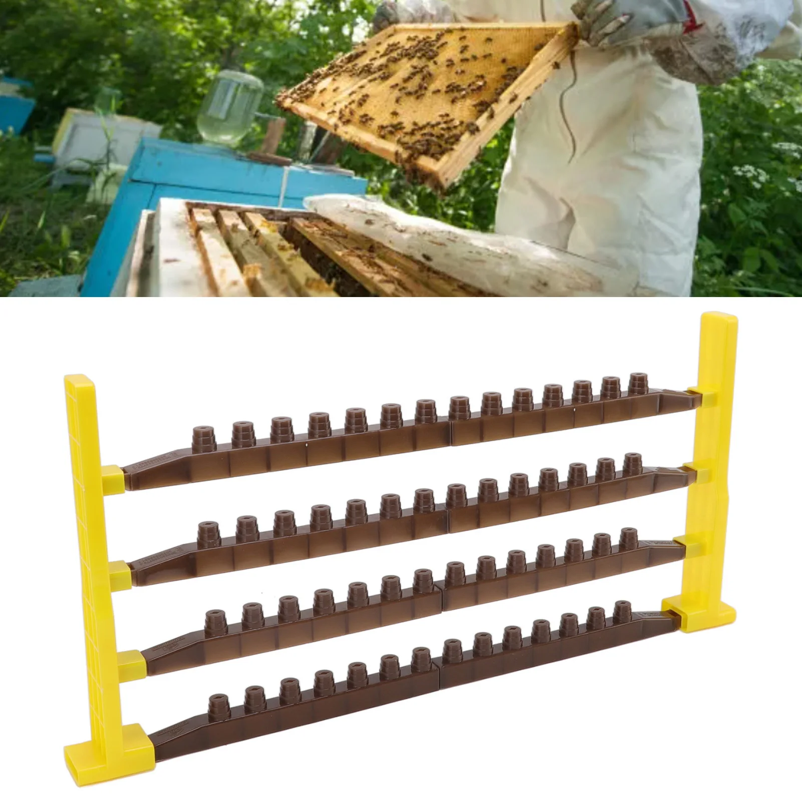 Queen Bee Cell Frames Queen Bee Rearing Base Cell Frames Multifunctional Beekeeping Base Cups Beekeeping Equipment