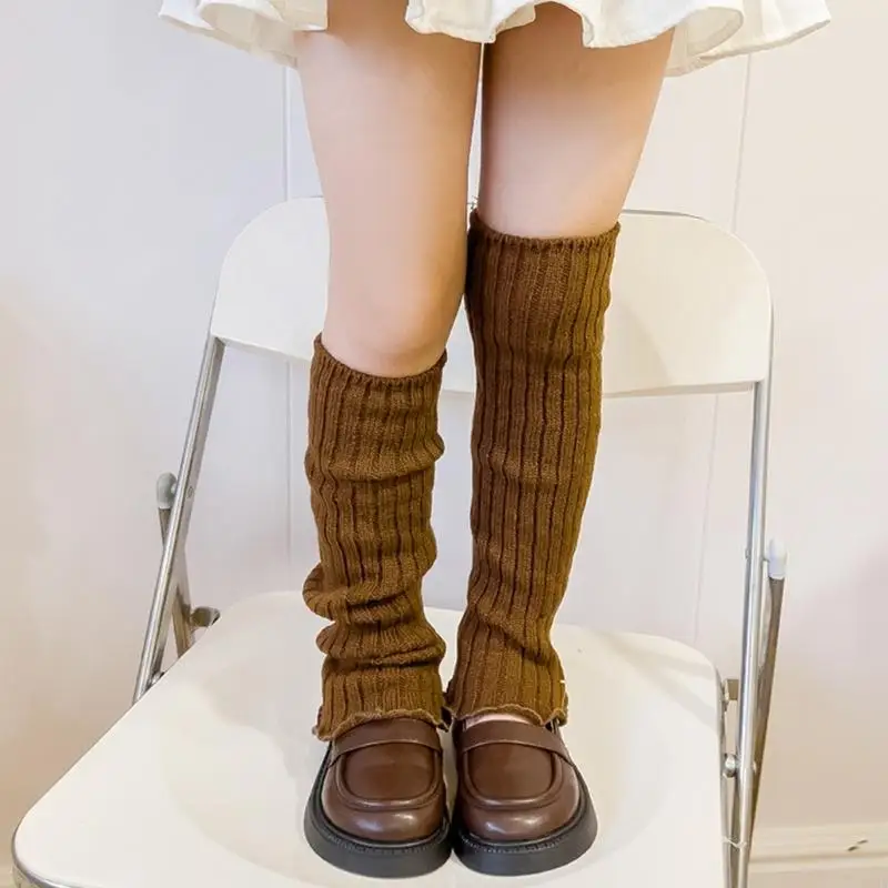 Knee Socks Breathable Fashion Long Loose Socks Calf Stockings for Girl Students 3-10 Year
