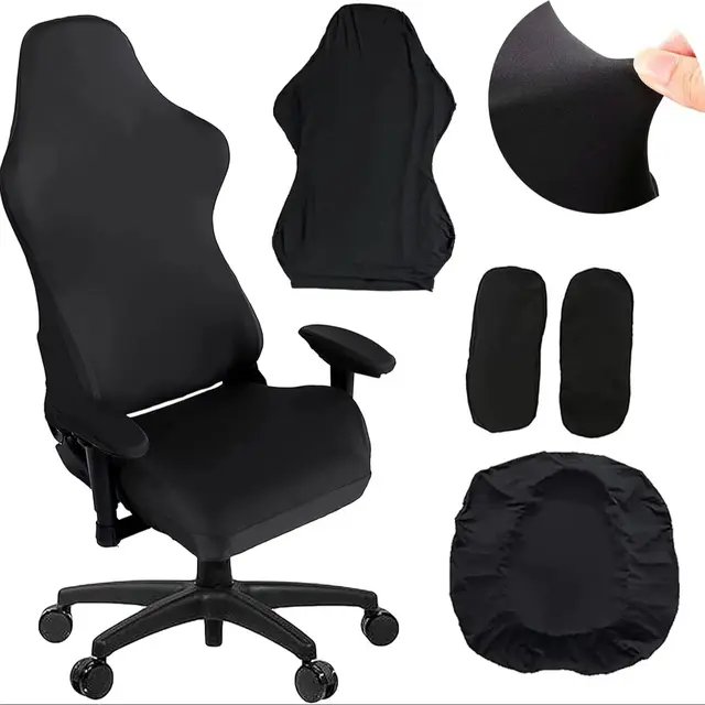 Gaming Chair Cover-Gaming Chair seat Cover 4pc/Set Gaming Chair Covers Stretchable with armrest Covers/Chair Back Covers/Chair s 4