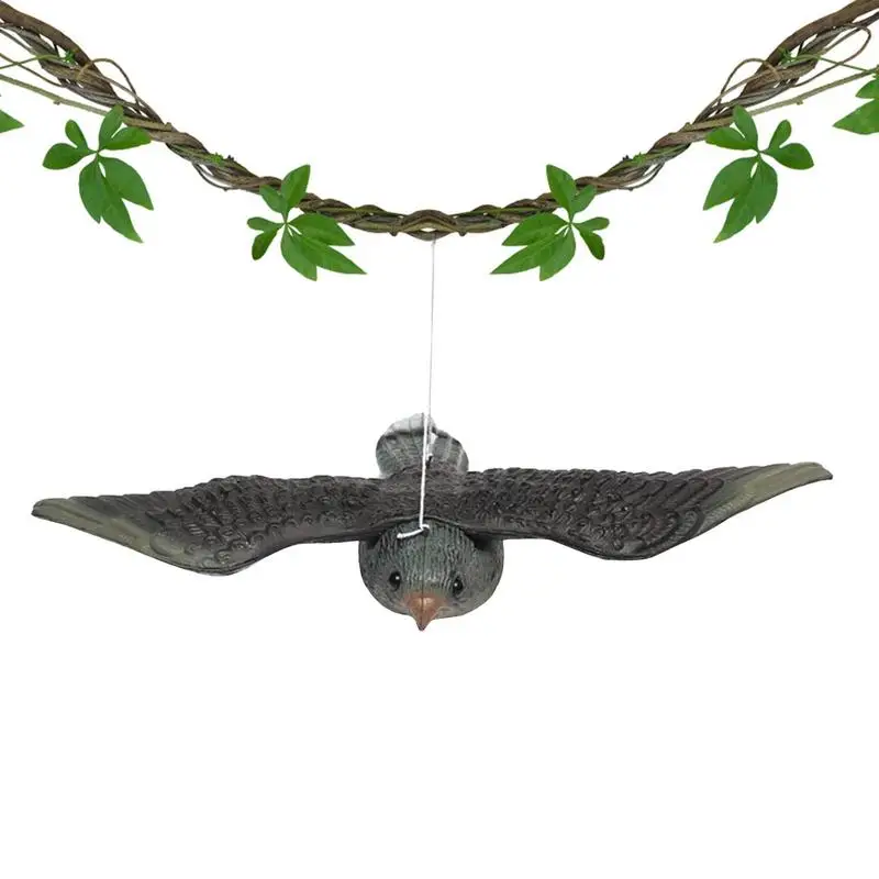 

Fake Flying Falcon Flying Bird Repelling Statues Weatherproof Repellenting Decorative Figurine With Hanging Cord