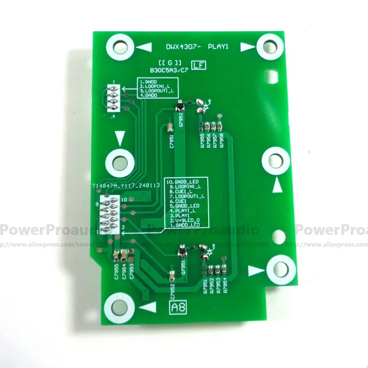 플레이 일시 정지 큐 스위치, PLAY1 PLAY2 조립 PCB, 파이오니어 XDJ-XZ DWX4307