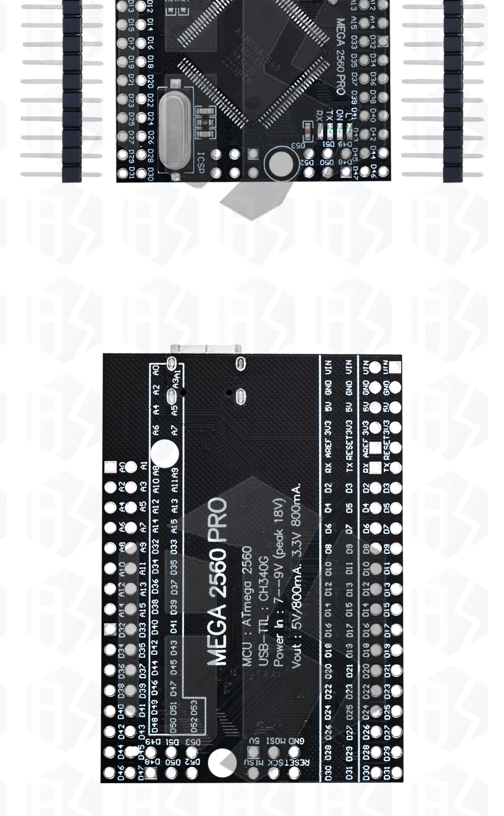 Mega2560ATMEGA16U2/Pro Mini MEGA 2560 Mega+WiFi R3 ATmega2560 Chip CH340G für Arduino Mega R3 Entwicklungsboard für WeMos ESP826 – Detail 15