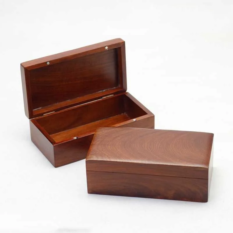 Large Vintage Pearwood Jewellery Wooden Desktop Glasses Ornaments Miscellaneous Cosmetics Storage Storage Box Wholesale Gift