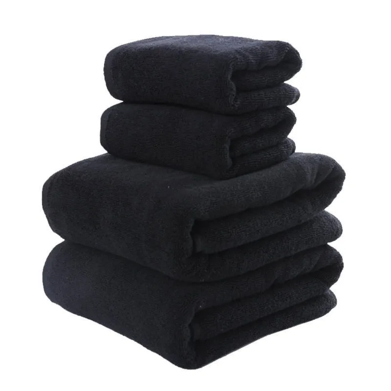 Description Picture 2 of itemOversize microfiber bath towel, soft, high absorption, quick-drying, sports, travel, non-fading, beauty salon towel, black