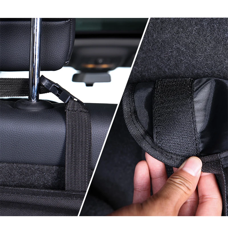 Car Trunk Organizer Adjustable Backseat Storage Bag Net High Capacity Multi-use Oxford