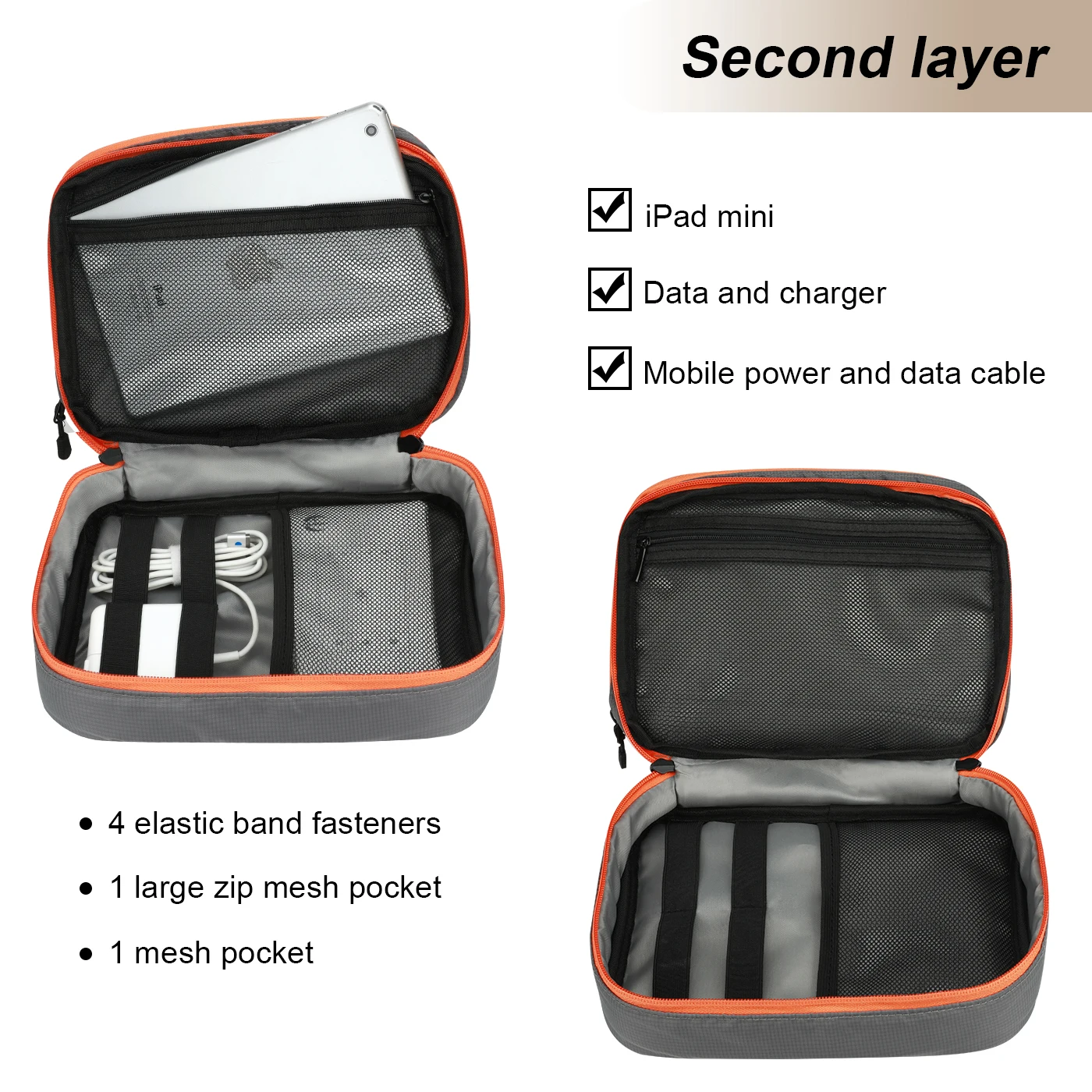 Bag, Gadget Carry Bag para iPad, Cabos,