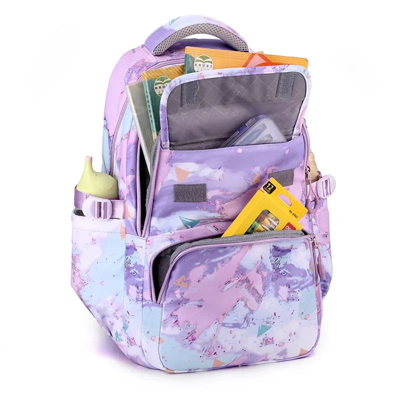 Book Bag Set Boy Camouflage Printed Cartoon Print Primary with Pencil Case Girl Shoulder Bag Children Waterproof Schoolbag 5